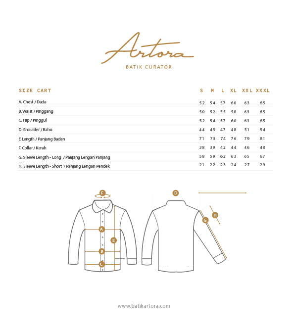 Size Guide Artora