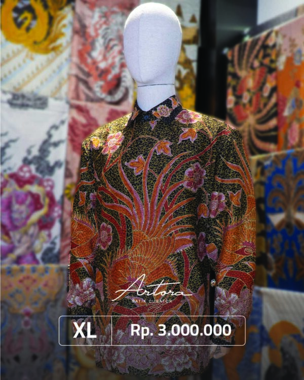 Kemeja Batik Tulis Perada Sutra W798 - Gambar 2