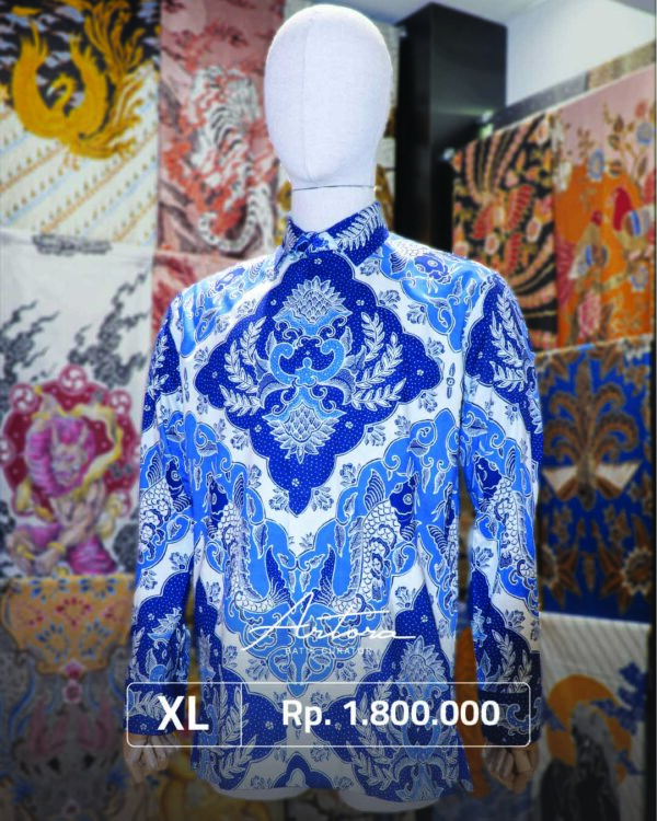 Kemeja Batik Tulis Perada Katun Q369 - Gambar 2